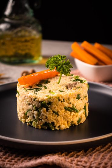 Салат с печенью трески без майонеза